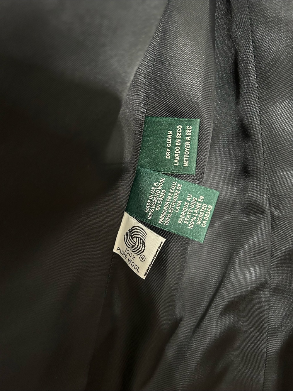 Ralph Lauren Navy Jacket with Green Label - Picture 5 of 5